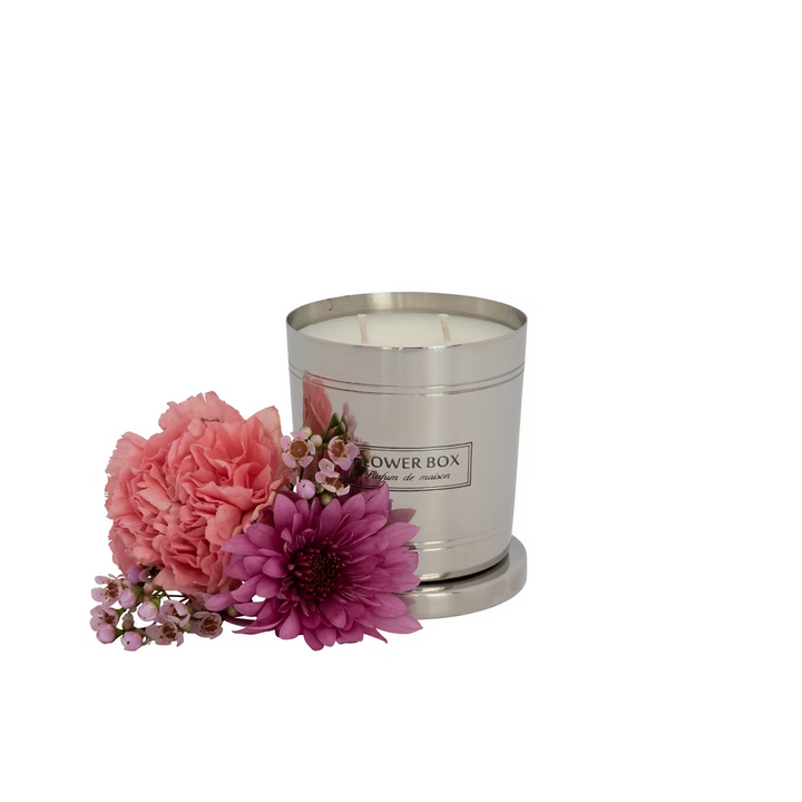 Pink Flowers - Standard Candle (300g)