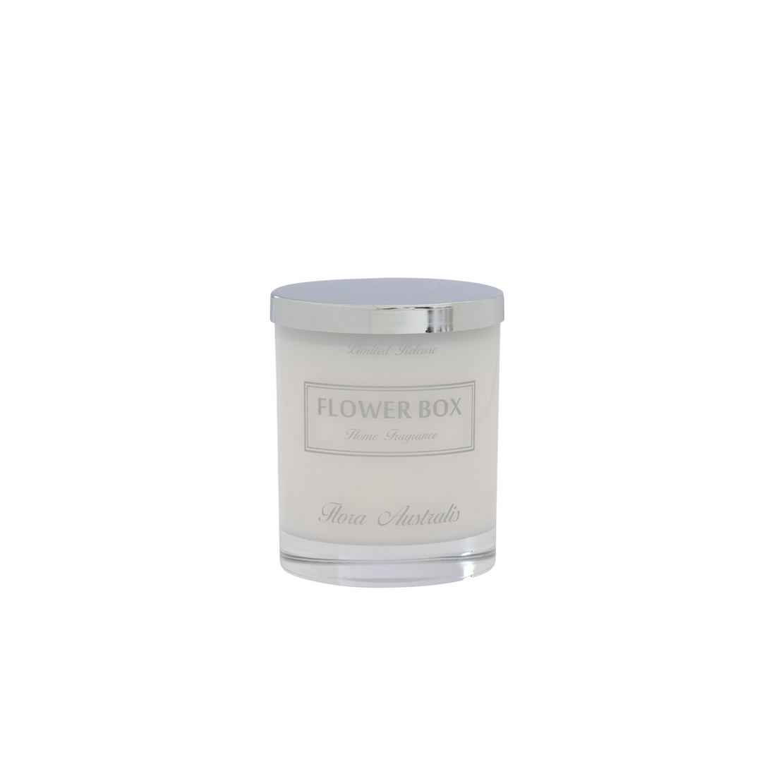 Flora Australis - Luminous White Glass Candle (285g)