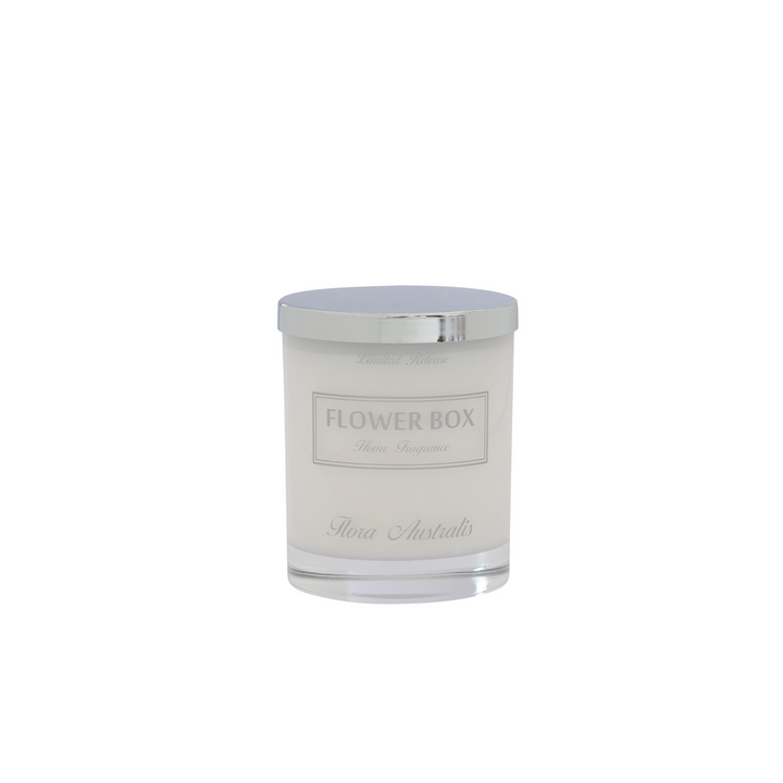 Flora Australis - Luminous White Glass Candle (285g)