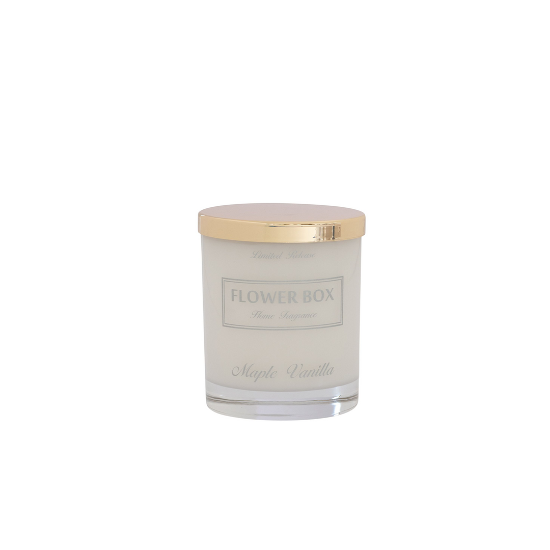 Maple Vanilla - Luminous Glass White Candle (285g)