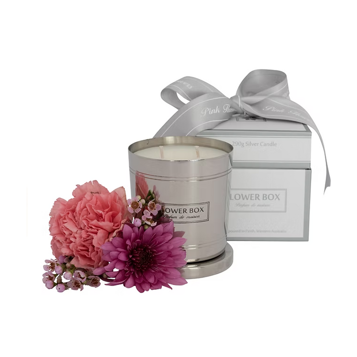 Pink Flowers - Standard Candle (300g)