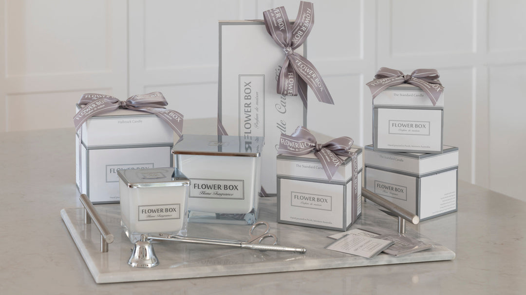 Flower Box Home Fragrance - Christmas 2026 Limited Edition – New Square Glass Candles & Exclusive Fragrances