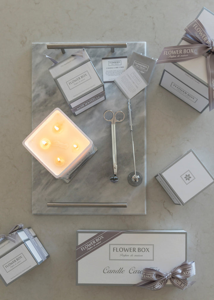 Square Glass Luminous Candle 900g