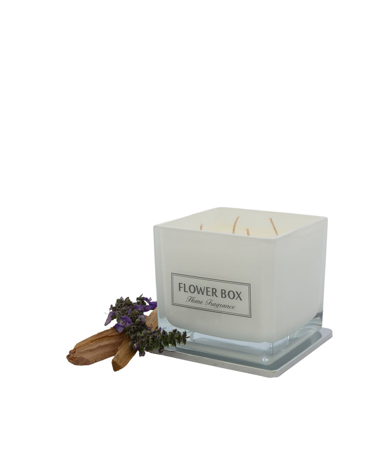 Patchouli & Cedarwood - Hallmark Square Glass Candle 900g